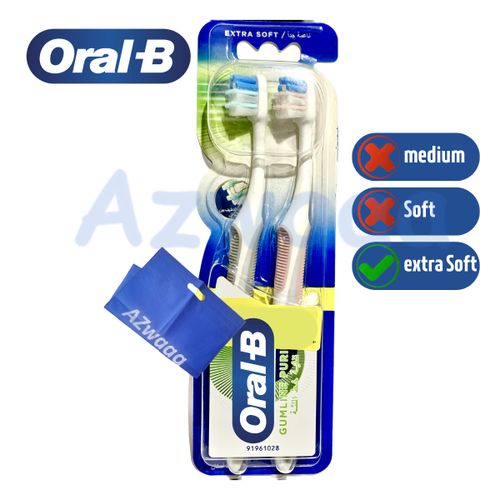 ORAL-B | فرشاة أسنان اورال بي لتنقية خط اللثة، عبوة من قطعتين