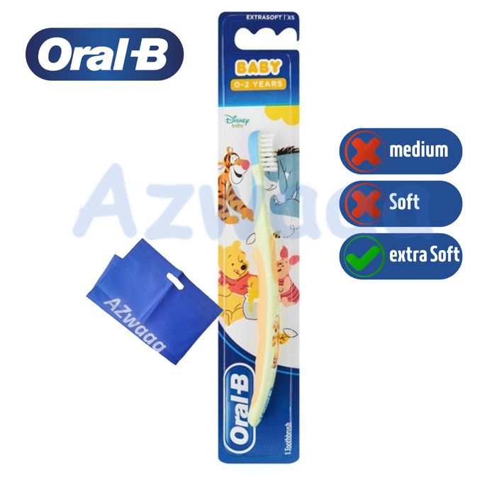 ORAL-B | فرشاة أسنان للأطفال، 0:2 سنة، ناعمة للغاية