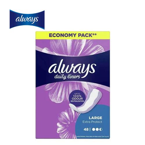 Always Daily LARGE Extra Protect, 48 Pads