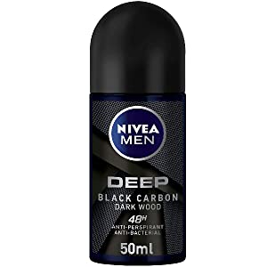 NIVEA Roll-on Deep Black Carbon - dark wood -50ml