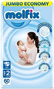 Molfix Baby Diapers - Size 2 - 60 Diapers