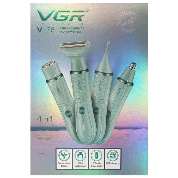 VGR | ماكينة حلاقة نسائية احترافية V-761 - جهاز إزالة الشعر