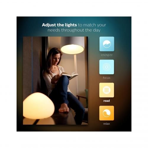 لمبة Philips Hue smart lighting starter kit A60 9w + Azwaaa Bag