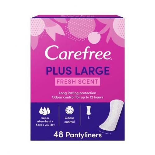 CAREFREE | فوط كيرفري اليومية الكبيرة المعطرة - 48 قطعة