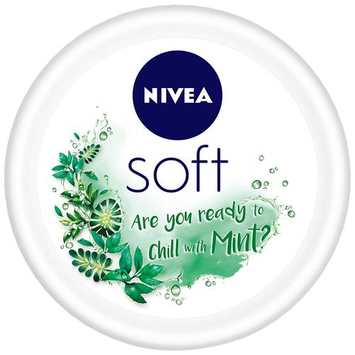 NIVEA Soft chilled mint Cream - Face & Body & Hands - 100ml