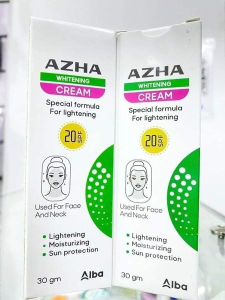 AZHA face whitening cream 75gm*2    ازهى كريم تفتيح 75 جم عرض 1+1