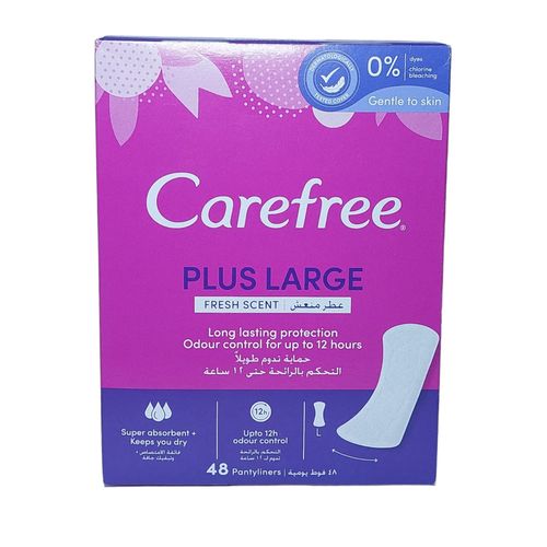 CAREFREE | فوط كيرفري اليومية الكبيرة المعطرة - 48 قطعة