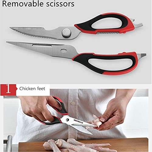 Kitchen Scissors With Multi Functions And Magnetic Cover