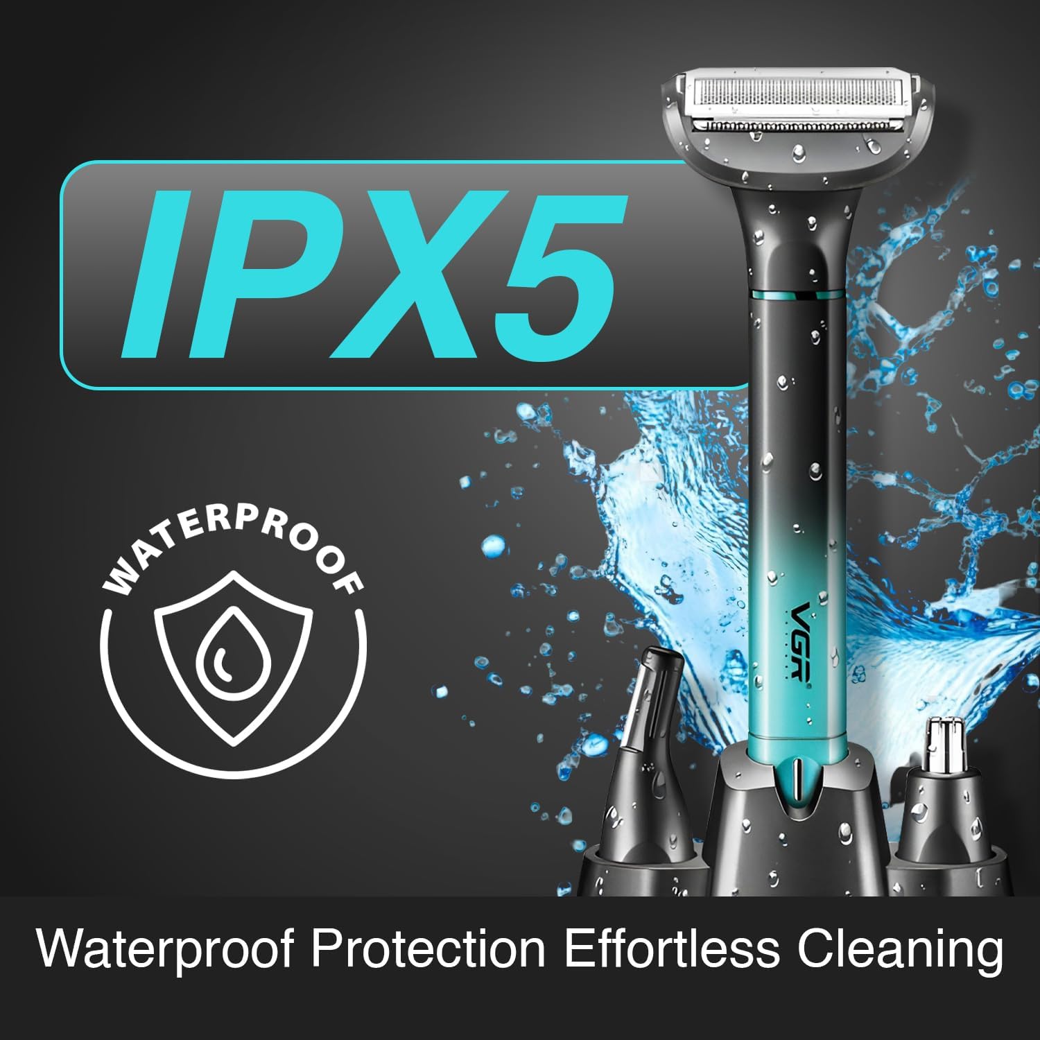 VGR V-625 طقم العناية الشخصية للرجال الاحترافي 3 في 1