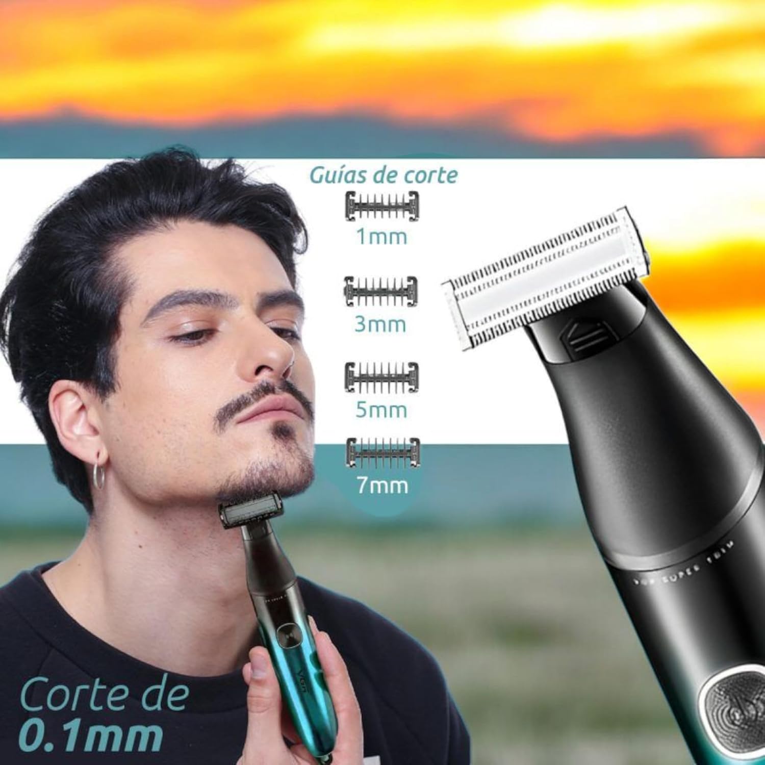 VGR V-339 ماكينة حلاقة احترافية لاسلكية قابلة للشحن - متعددة الألوان