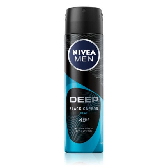 NIVEA Spray Deep Black Carbon - BEAT -150ml