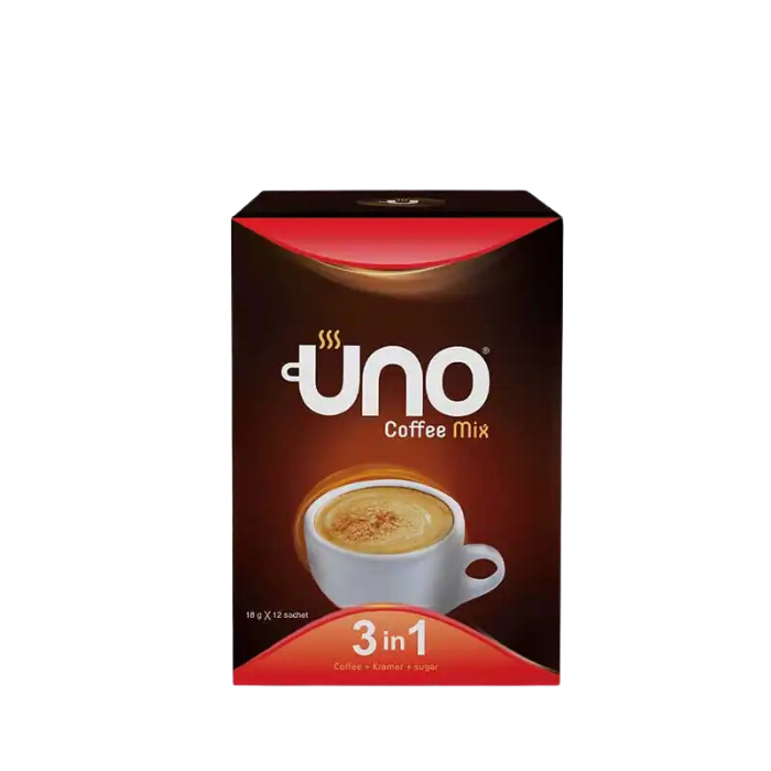 Orouba | أونو 3 في 1 - كوفي ميكس - قهوة سريعة التحضير 12 ظرف - 18 جم