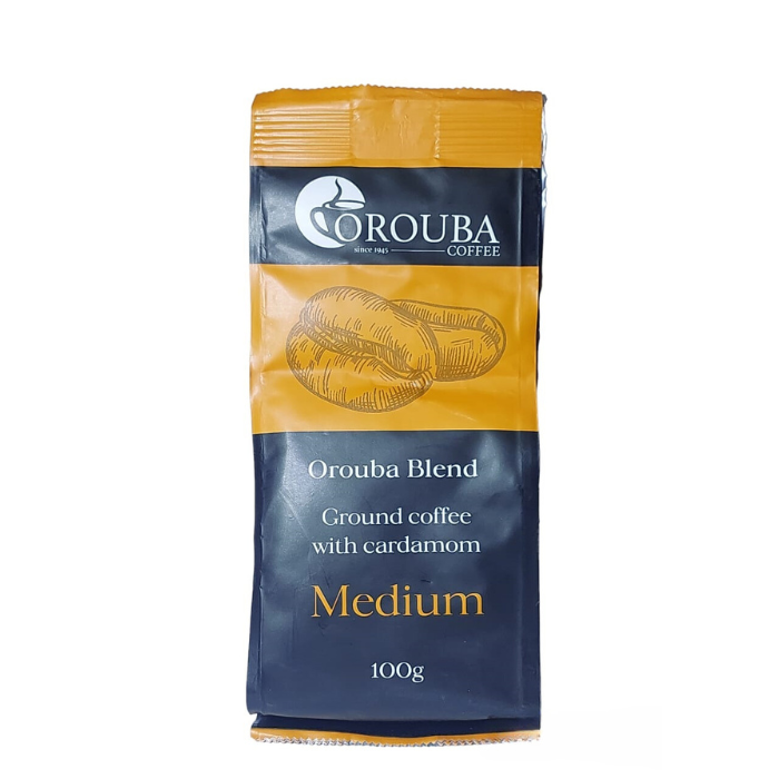 Orouba | خلطة العروبة قهوة محوج بالحبهان – وسط - 100 جرام