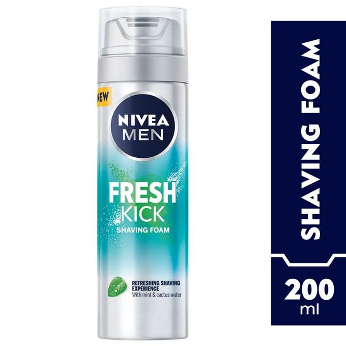 NIVEA MEN Shaving Foam, Fresh & Cool Mint Extracts, 200ml
