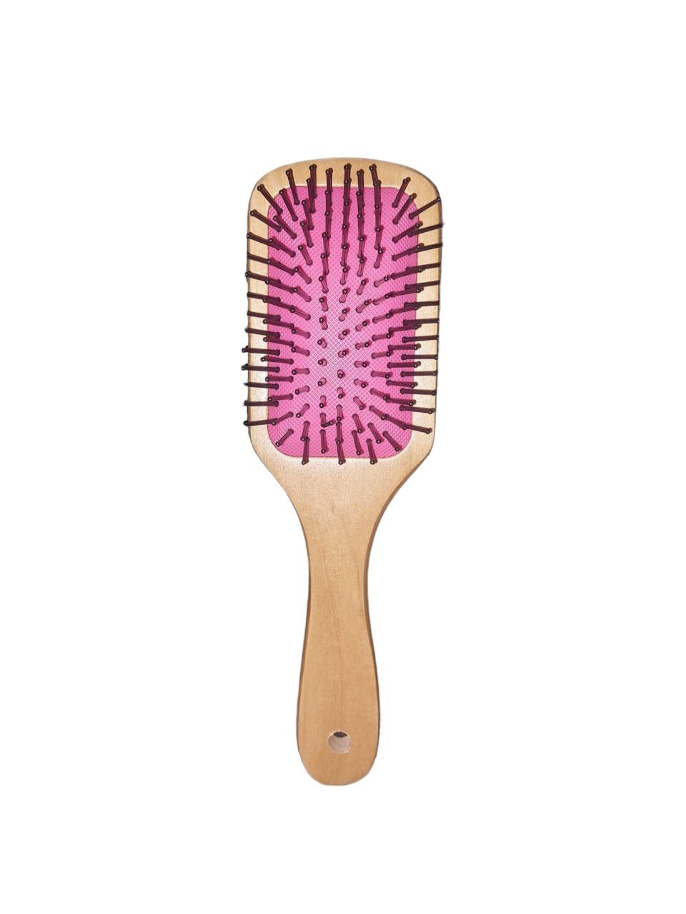 Wooden Hair Brush, Silicone Tips