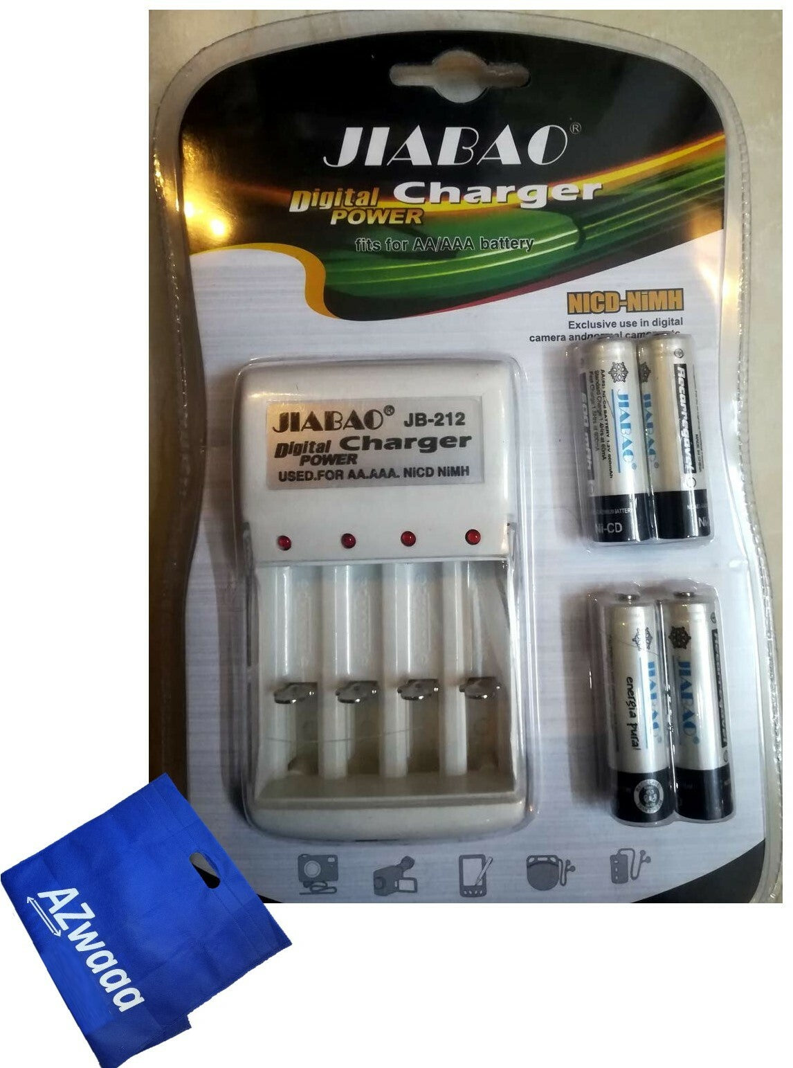 Battery Charger | AA / AAA  Set Of Batteries 4AAA,  شاحن بطاريات