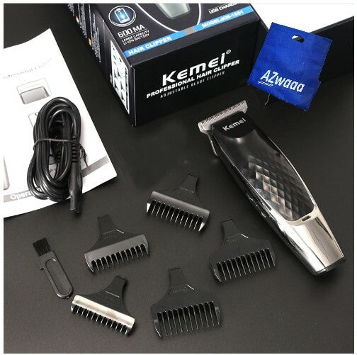 Kemei | KM 1951 | Hair clipper,5comb,USB, cordless ماكينة حلاقة الشعر
