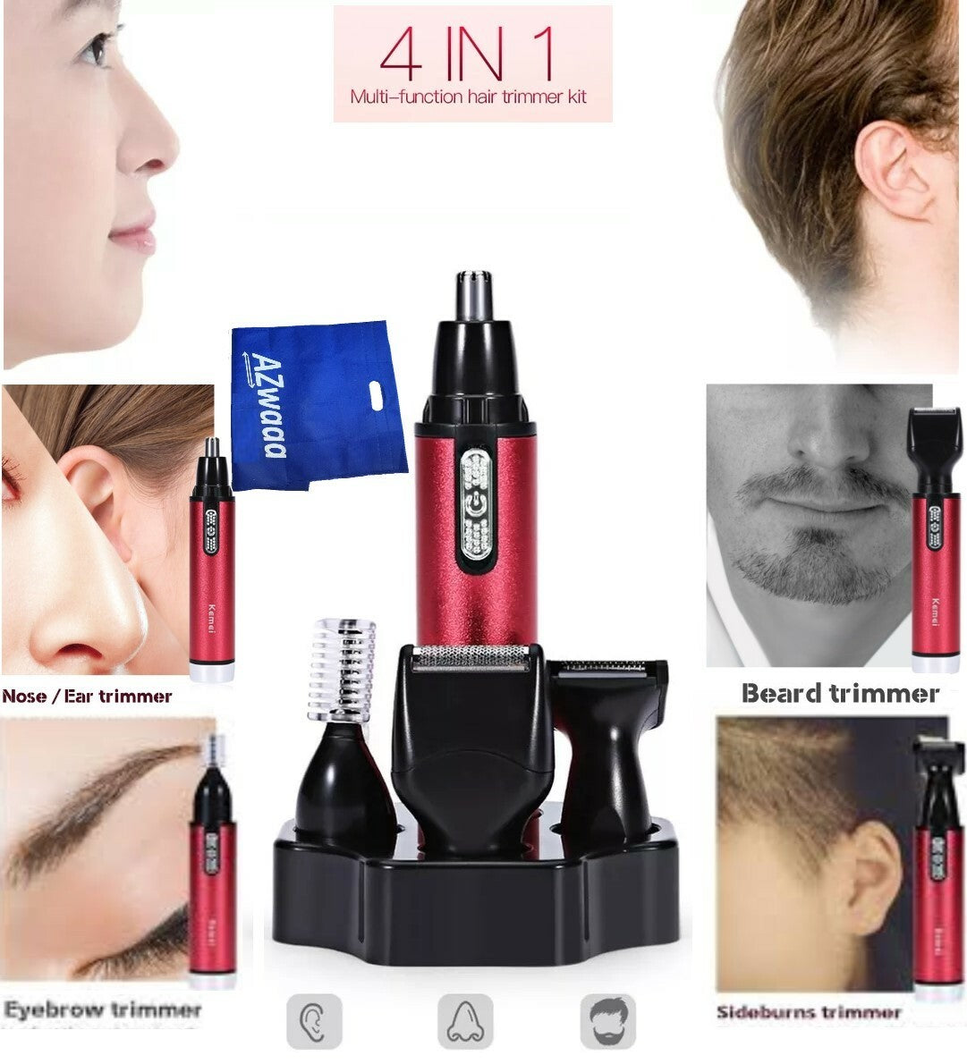 Kemei | KM 6620 | Nose, ear, trimmer ماكينة لقص شعر الأنف والأذن