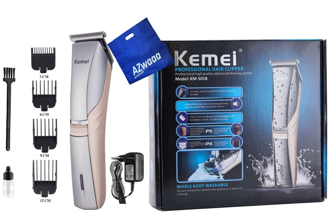 Kemei | KM-5018 | Hair Clipper & Beard Trimmer - ماكينة حلاقة الشعر