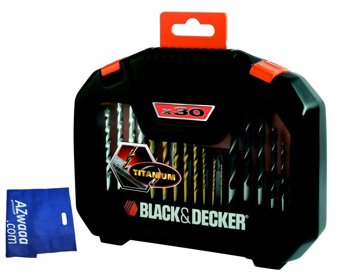 Black + Decker | A7183 Titanium Bits - 30 Pcs , ملحقات بنط وطقم لقمات