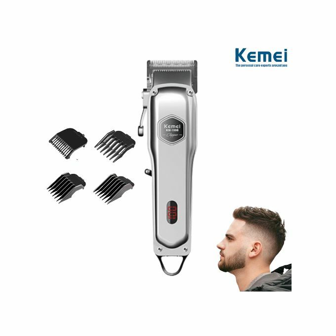 Kemei | KM 1998 | Hair clipper,4comb, cord/cordless ماكينة حلاقة الشعر