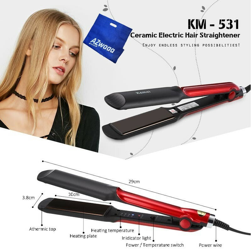 Kemei | KM-531 | Professional Hair Straightener -مكواة تمليس الشعر
