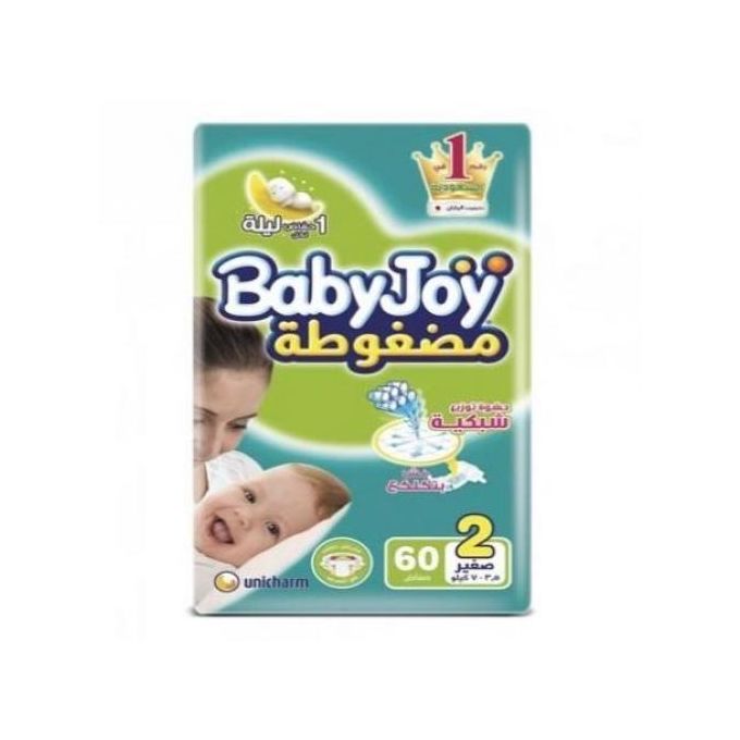Babyjoy Newborn Baby Diapers - Size 2 - 60 Diapers