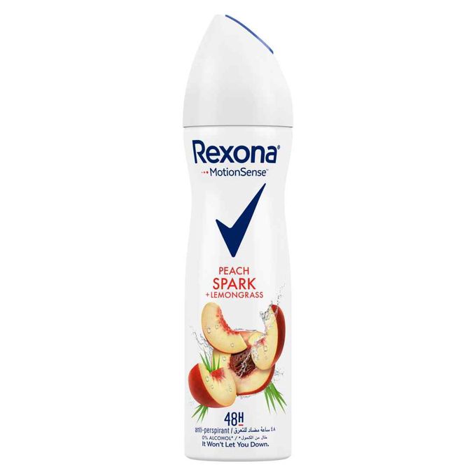 Rexona Peach Spark & Lemon Grass Spray Antiperspirant - 150mll