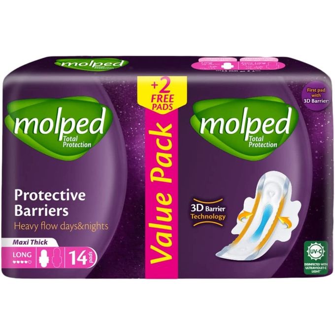 Molped Molped maxi LONG, 14 Pads
