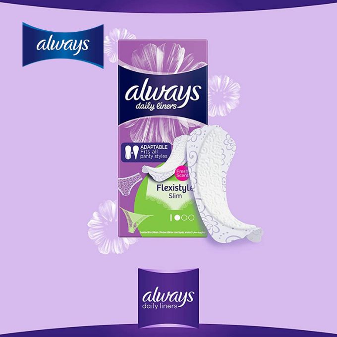 Always Daily Flexistyle slim, fresh scent, 20 Pads