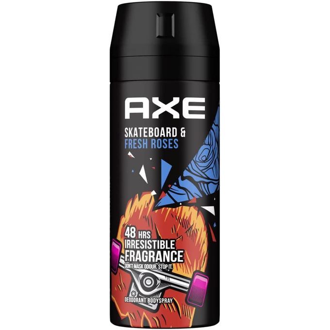 Axe Deodorant Body Spray - Skateboard & Fresh Roses 150Ml