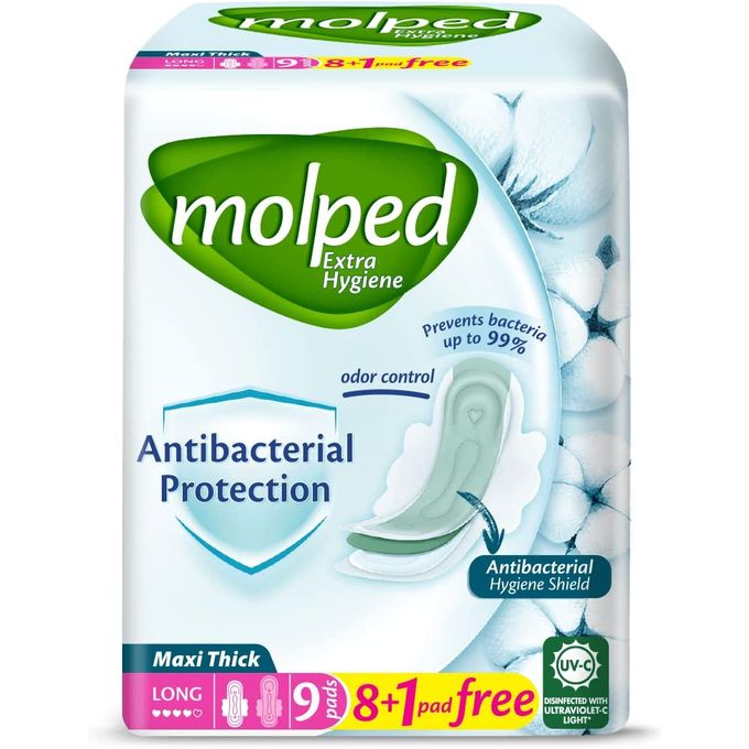 Molped Molped Maxi LONG antibacterial , 9 Pads