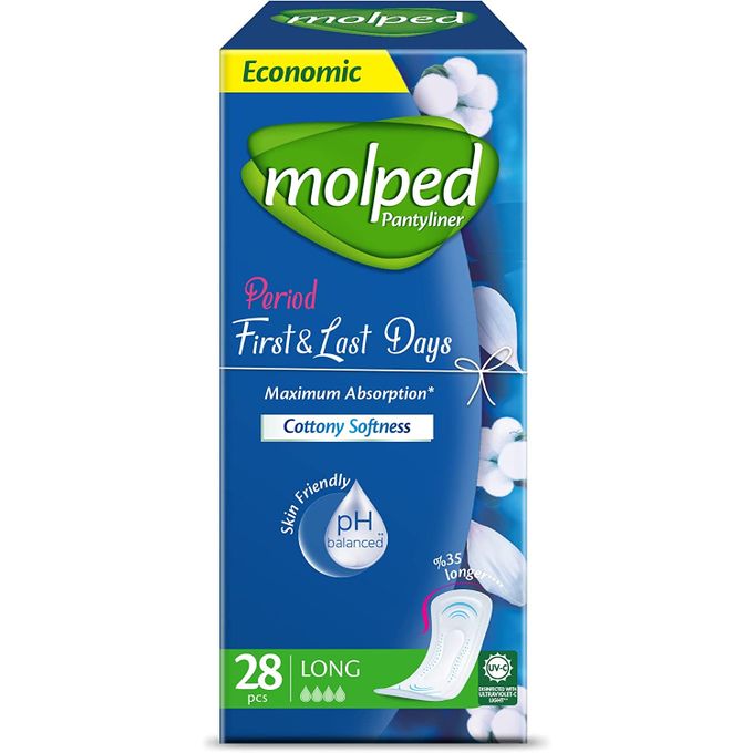 Molped Molped first & last days LONG, 28 Pads