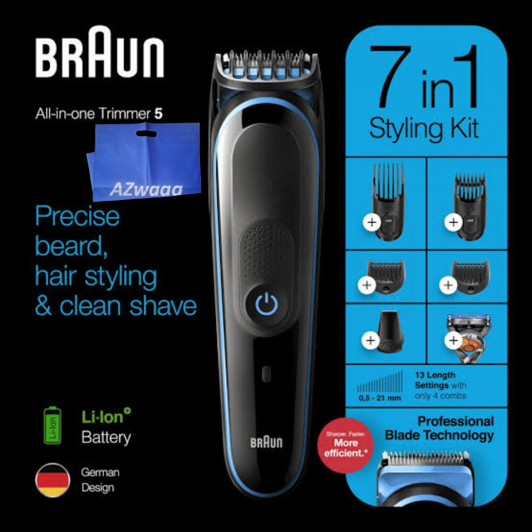 Braun All-in-one trimmer 7-in-1 trimmer MGK5245 - مكينة تشذيب اللحية مكينة تشذيب 7 في 1