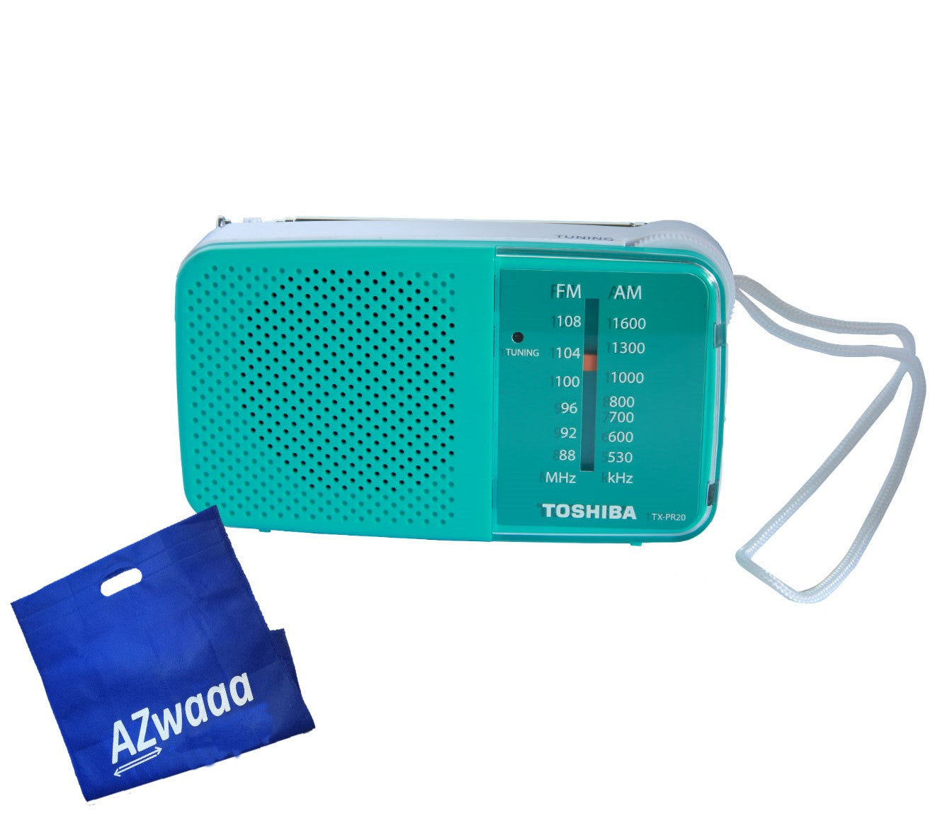 Toshiba | TX-PR20 | Pocket Radio, Green, 2AA - راديومحمول للجيب