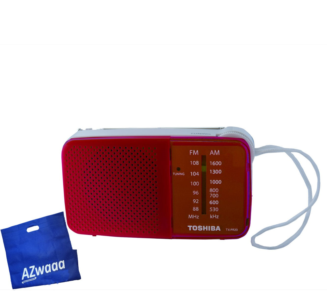 Toshiba | TX-PR20 | Pocket Radio, Red, 2AA - راديومحمول للجيب