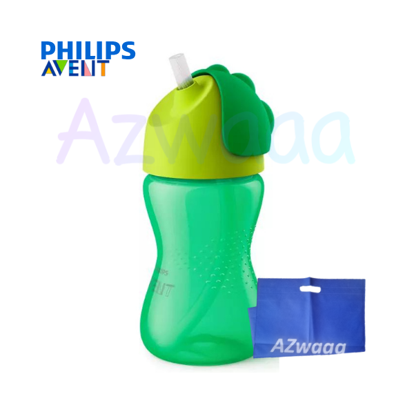 Philips Avent Straw Cups SCF798 . Green- افينت أكواب مزوّدة بقشة