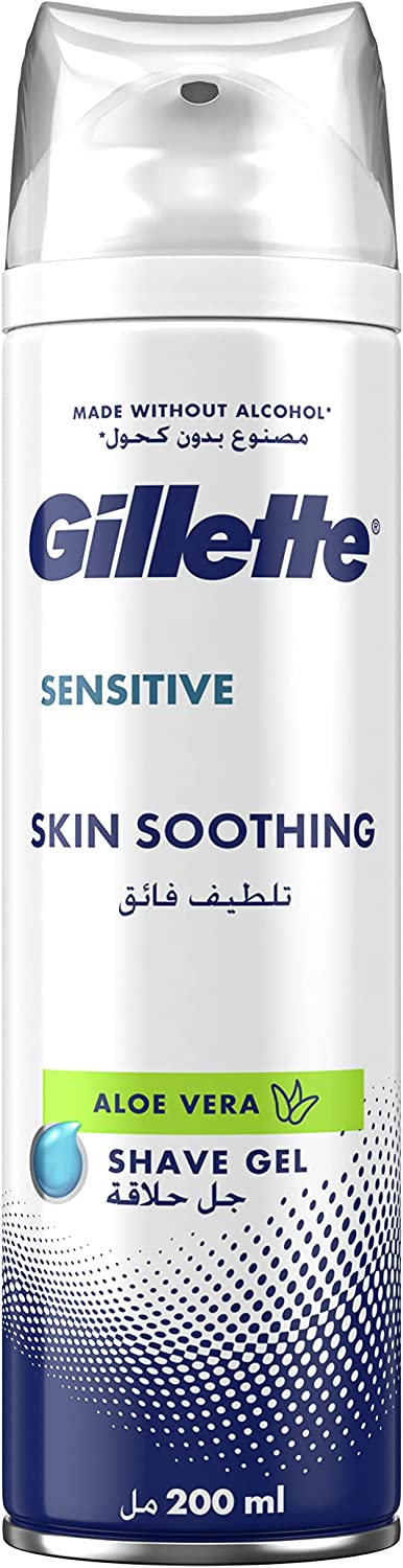 Gillette Shaving Gel Sensitive Skin 250ml - Super Cactus