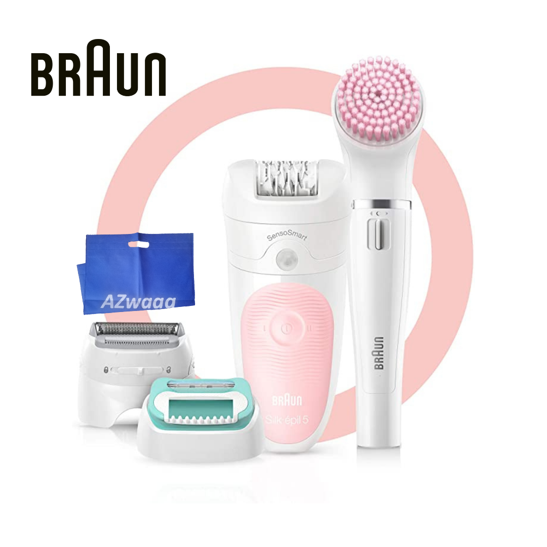 Braun Silk-épil 5 Wet & Dry epilator SE5875 - ماكينة براون لازالة شعر السيدات