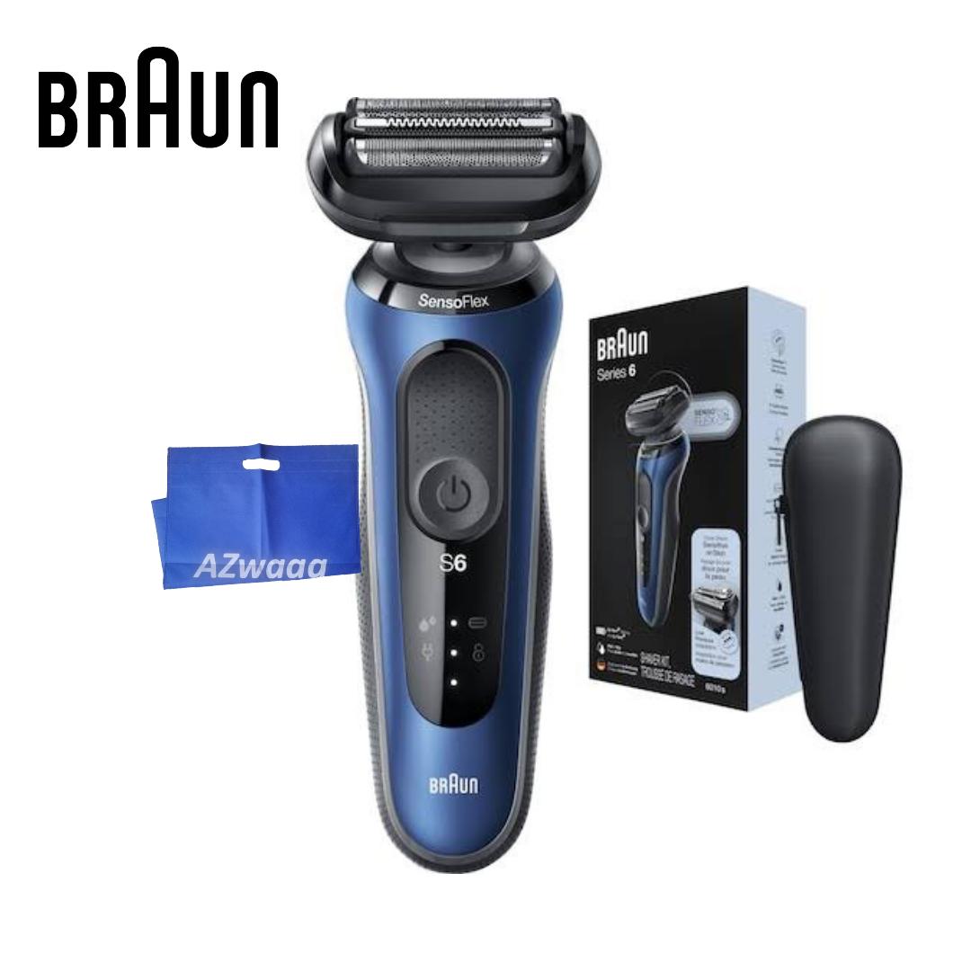 Braun Series 6 Wet & Dry Shaver S 60-B1000s - ماكينة حلاقة للاستخدام الجاف ومع الماء