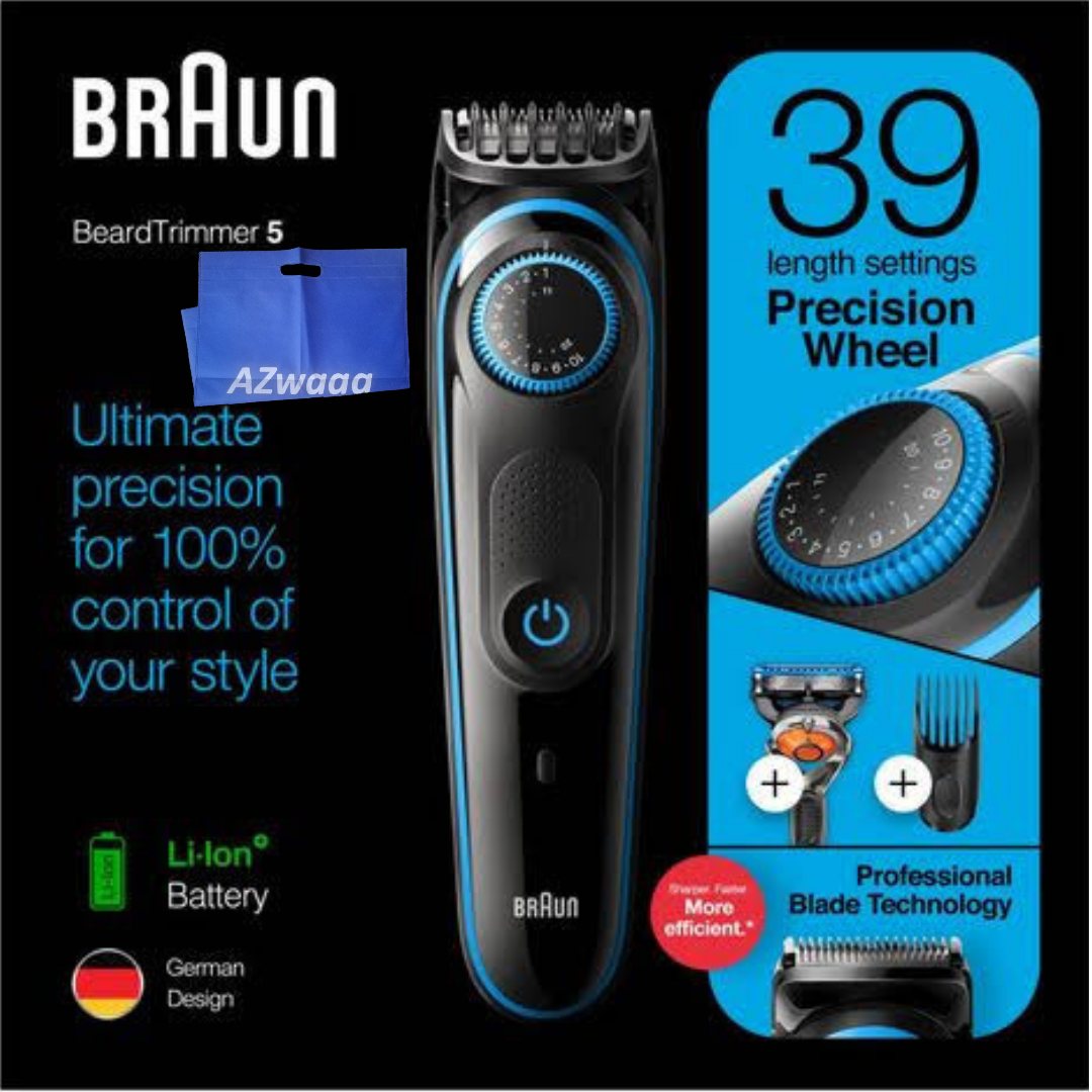 Braun Beard Trimmer 5 for Face and Hair BT5240 - ماكينة براون لـ تهذيب اللحية وحلاقة الشعر