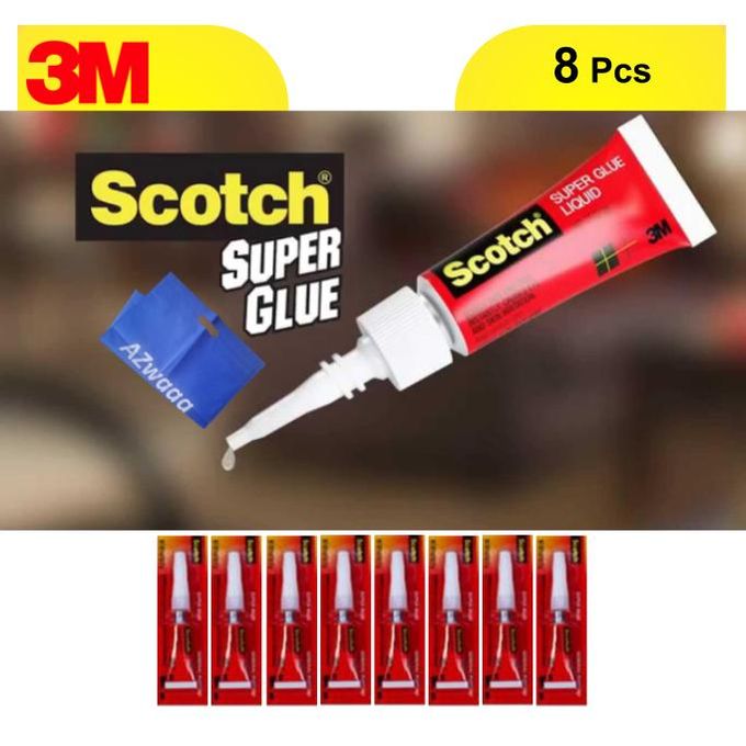 Scotch Super Glue - (2g)- 8 Pc's  l  سوبر جلو لاصق سكوتش - (2 جرام) - 8 قطعة